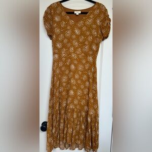Everly Midi Dress / Mustard / Small